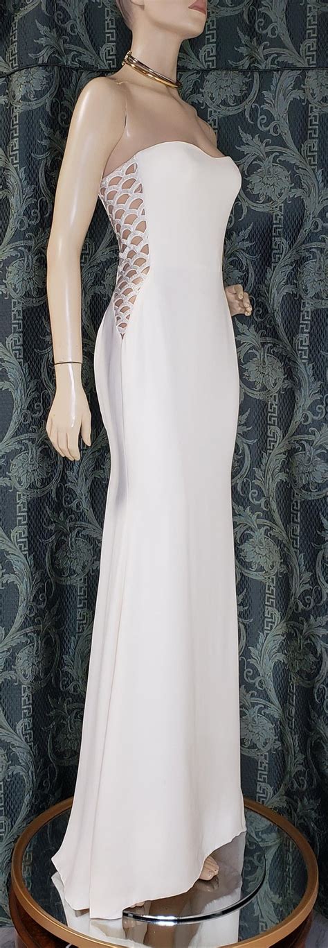 versace gown white
